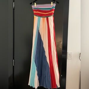 Colorful Striped Maxi Dress